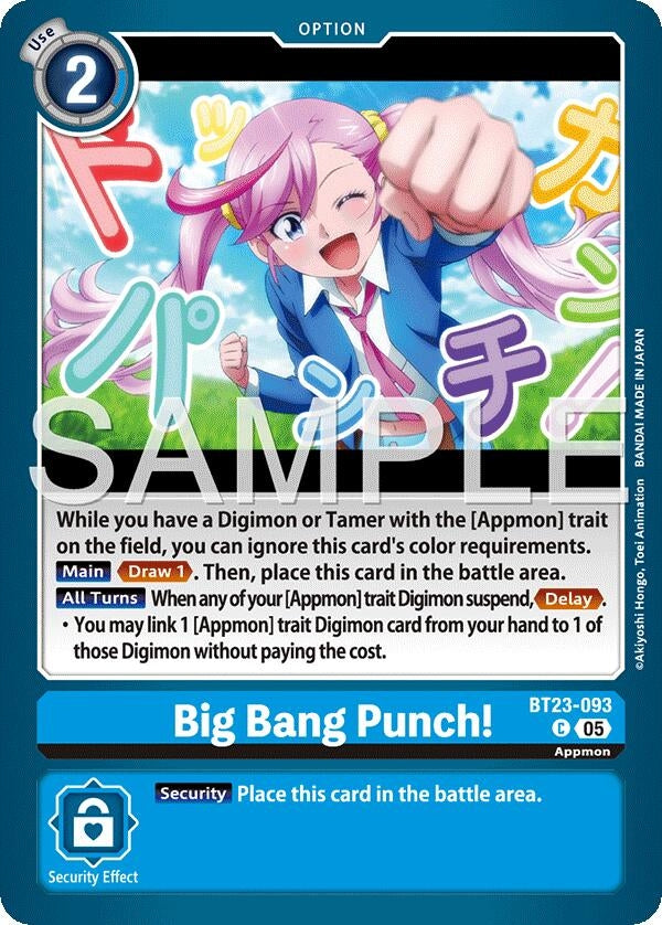 Image for Big Bang Punch! (BT23-093 C) [Hackers' Slumber] - Digimon Card Game