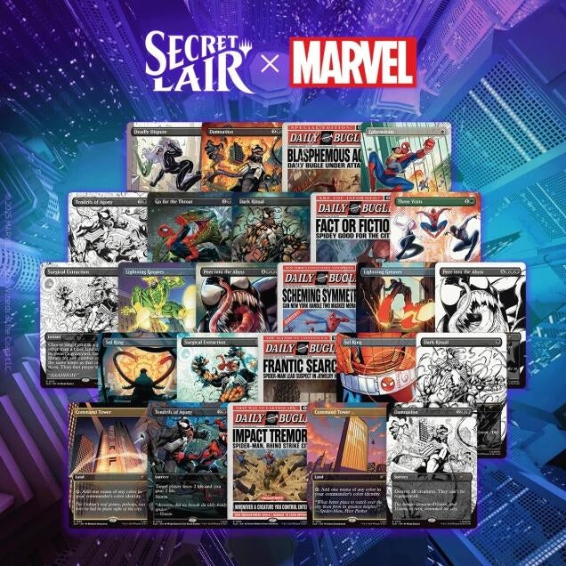 Image for Secret Lair Drop: Secret Lair x Marvel's Spider-Man: The Non-Foil Web-Slinger Bundle - Magic: The Gathering