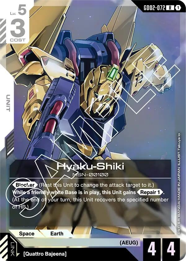 Image for Hyaku-Shiki (GD02-072) [Dual Impact] - Gundam Card Game