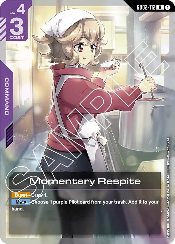 Image for Momentary Respite (GD02-112) [Dual Impact] - Gundam Card Game
