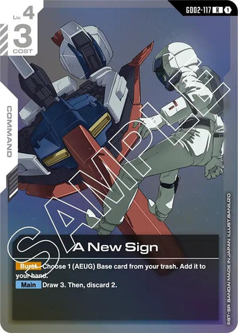 Image for A New Sign (GD02-117) [Dual Impact] - Gundam Card Game