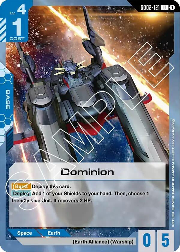 Image for Dominion (GD02-121) [Dual Impact] - Gundam Card Game