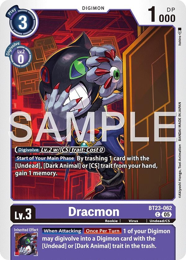 Image for Dracmon (BT23-062 C) [Hackers' Slumber] - Digimon Card Game
