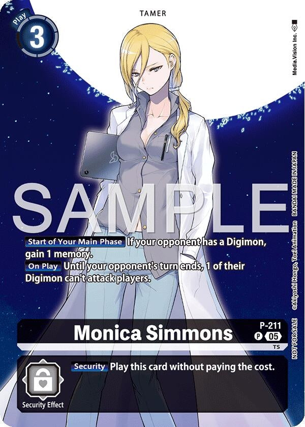 Image for Monica Simmons (Hacker's Slumber Box Promotion Pack) (P-211 P) [Digimon Promotion Cards] - Digimon Card Game