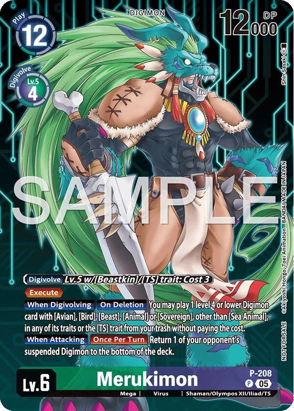 Image for Merukimon (Hacker's Slumber Box Promotion Pack) (P-208 P) [Digimon Promotion Cards] - Digimon Card Game