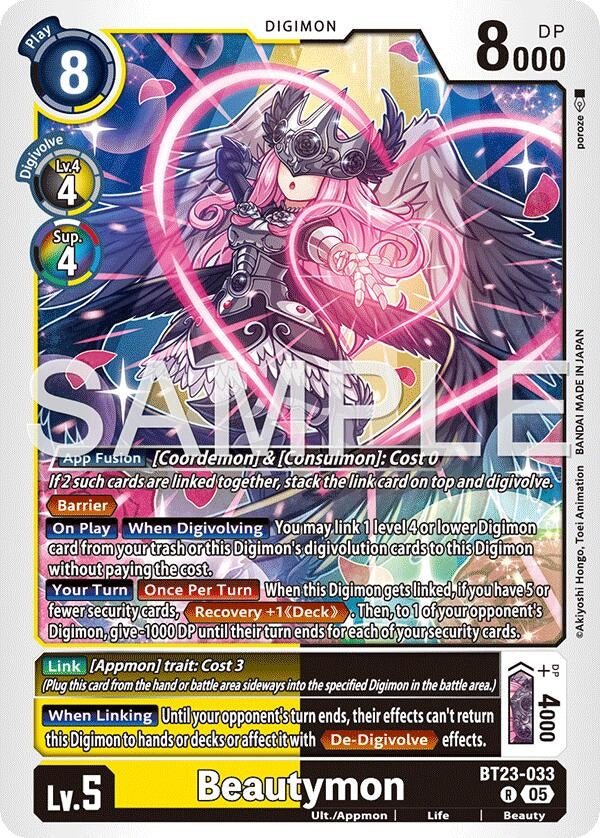 Image for Beautymon (BT23-033 R) [Hackers' Slumber] - Digimon Card Game