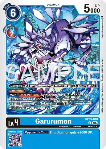 Image for Garurumon (BT23-018 U) [Hackers' Slumber] - Digimon Card Game