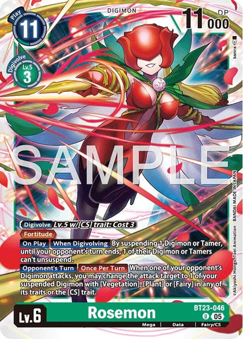 Image for Rosemon (BT23-046 U) [Hackers' Slumber] - Digimon Card Game