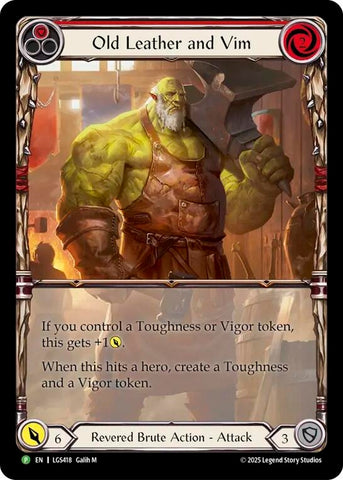 Image for Old Leather and Vim - LGS418 (LGS418) (Flesh and Blood: Promo Cards) - Flesh and Blood TCG