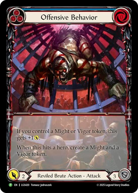 Image for Offensive Behavior - LGS420 (LGS420) (Flesh and Blood: Promo Cards) - Flesh and Blood TCG