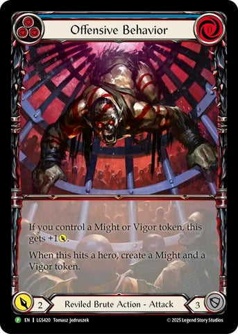 Image for Offensive Behavior - LGS420 (LGS420) (Flesh and Blood: Promo Cards) - Flesh and Blood TCG