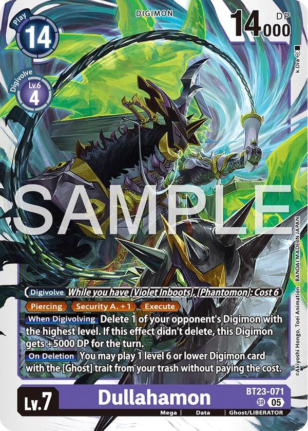 Image for Dullahamon (BT23-071 SR) [Hackers' Slumber] - Digimon Card Game