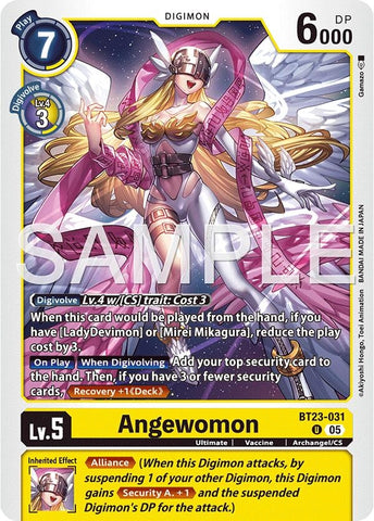 Image for Angewomon (BT23-031 U) [Hackers' Slumber] - Digimon Card Game