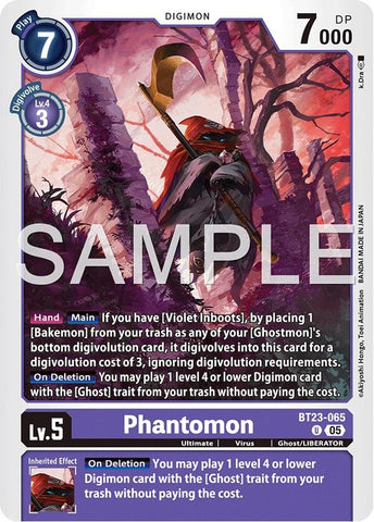 Image for Phantomon (BT23-065 U) [Hackers' Slumber] - Digimon Card Game