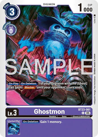 Image for Ghostmon (BT23-061 C) [Hackers' Slumber] - Digimon Card Game
