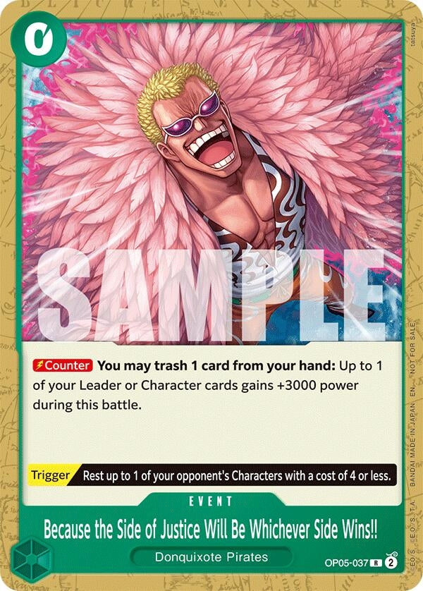 Image for Because the Side of Justice Will Be Whichever Side Wins!! (Tournament Pack 2025 Vol. 4) (OP05-037) [One Piece Promotion Cards] - One Piece Card Game
