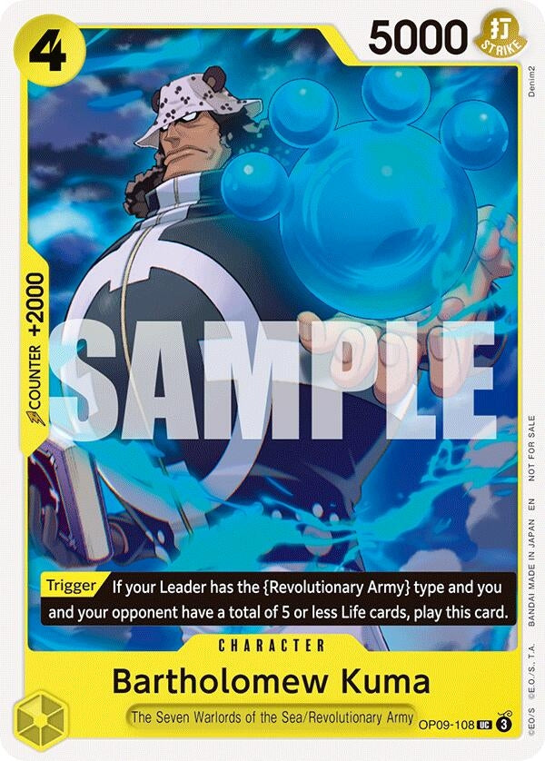 Image for Bartholomew Kuma (Tournament Pack 2025 Vol. 4) (OP09-108) [One Piece Promotion Cards] - One Piece Card Game