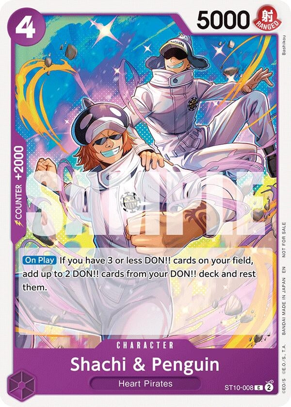 Image for Shachi & Penguin (Tournament Pack 2025 Vol. 4) (ST10-008) [One Piece Promotion Cards] - One Piece Card Game