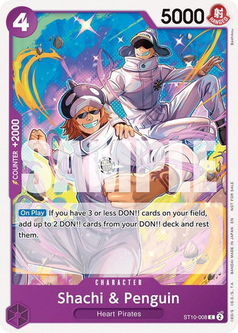 Image for Shachi & Penguin (Tournament Pack 2025 Vol. 4) (ST10-008) [One Piece Promotion Cards] - One Piece Card Game