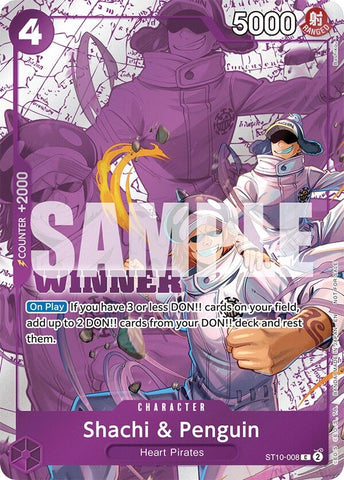 Image for Shachi & Penguin (Winner Pack 2025 Vol. 4) (ST10-008) [One Piece Promotion Cards] - One Piece Card Game