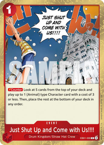 Image for Just Shut Up and Come with Us!!!! (Pirate Foil) (EB01-009) [Premium Booster -The Best- Vol. 2] - One Piece Card Game