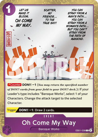 Image for Oh Come My Way (Pirate Foil) (EB01-038) [Premium Booster -The Best- Vol. 2] - One Piece Card Game
