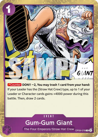 Image for Gum-Gum Giant (Reprint) (OP09-078) [Premium Booster -The Best- Vol. 2] - One Piece Card Game