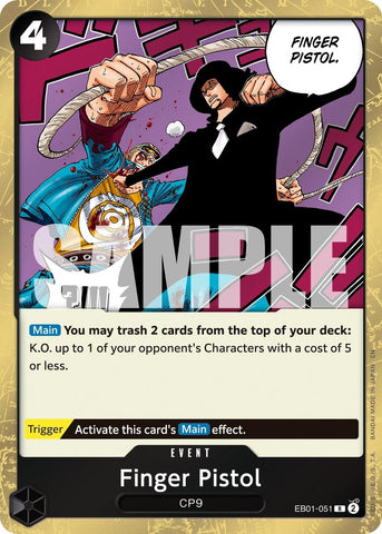 Image for Finger Pistol (Reprint) (EB01-051) [Premium Booster -The Best- Vol. 2] - One Piece Card Game