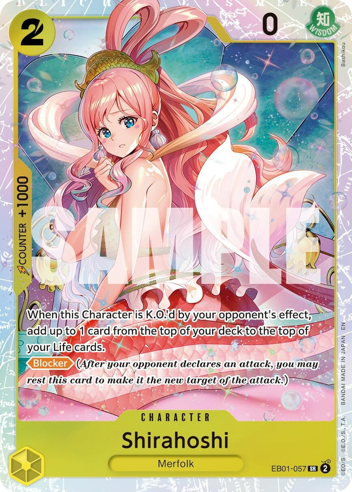 Image for Shirahoshi (Reprint) (EB01-057) [Premium Booster -The Best- Vol. 2] - One Piece Card Game