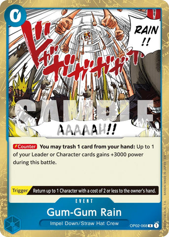 Image for Gum-Gum Rain (Reprint) (OP02-068) [Premium Booster -The Best- Vol. 2] - One Piece Card Game