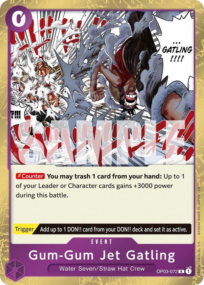Image for Gum-Gum Jet Gatling (Reprint) (OP03-072) [Premium Booster -The Best- Vol. 2] - One Piece Card Game