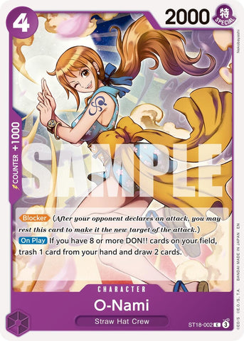 Image for O-Nami (Reprint) (ST18-002) [Premium Booster -The Best- Vol. 2] - One Piece Card Game
