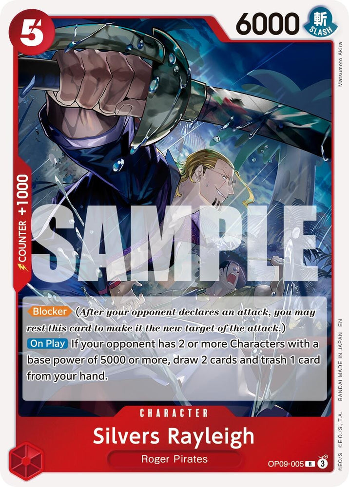 Image for Silvers Rayleigh - OP09-005 (Reprint) (OP09-005) [Premium Booster -The Best- Vol. 2] - One Piece Card Game