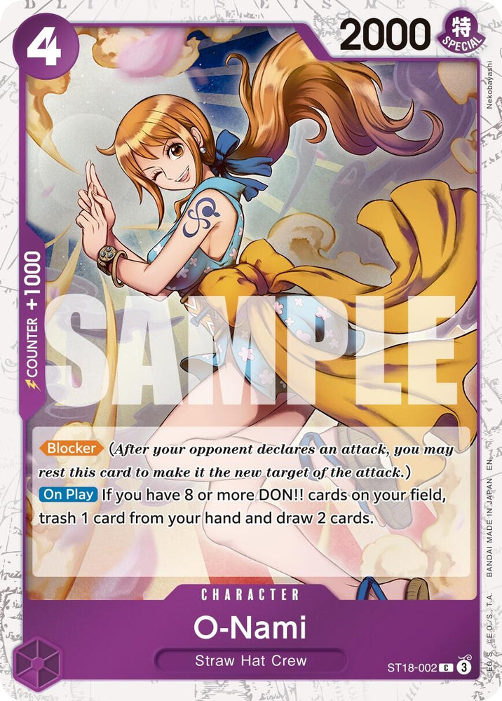 Image for O-Nami (Pirate Foil) (ST18-002) [Premium Booster -The Best- Vol. 2] - One Piece Card Game