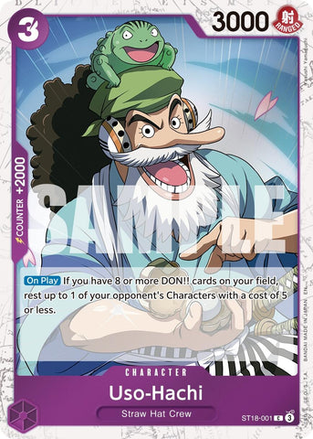 Image for Uso-Hachi (Pirate Foil) (ST18-001) [Premium Booster -The Best- Vol. 2] - One Piece Card Game