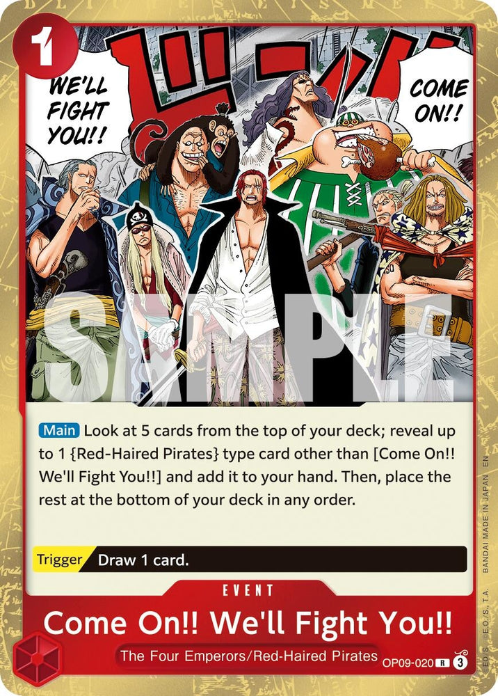 Image for Come On!! We'll Fight You!! (Reprint) (OP09-020) [Premium Booster -The Best- Vol. 2] - One Piece Card Game