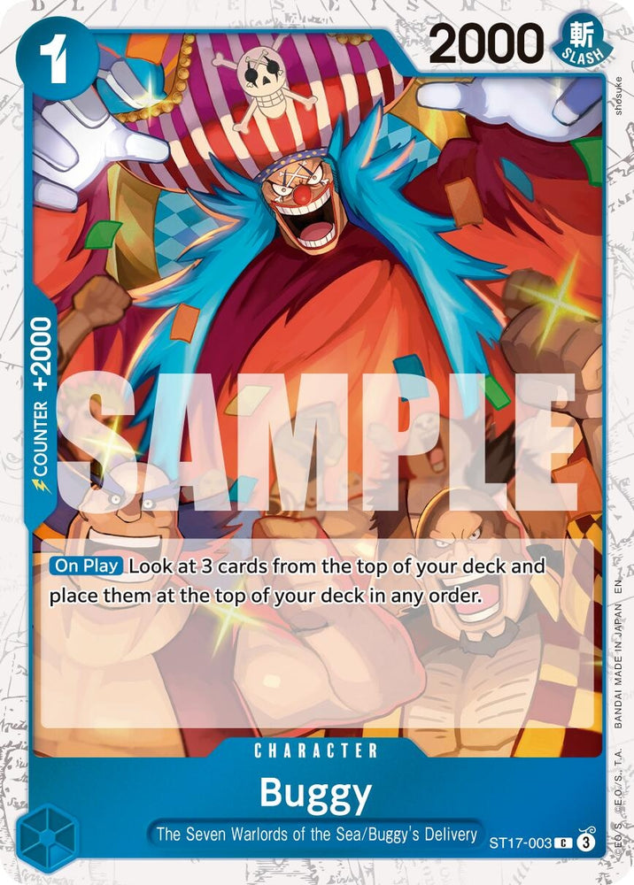 Image for Buggy - ST17-003 (Pirate Foil) (ST17-003) [Premium Booster -The Best- Vol. 2] - One Piece Card Game