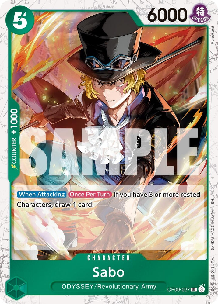 Image for Sabo - OP09-027 (Pirate Foil) (OP09-027) [Premium Booster -The Best- Vol. 2] - One Piece Card Game