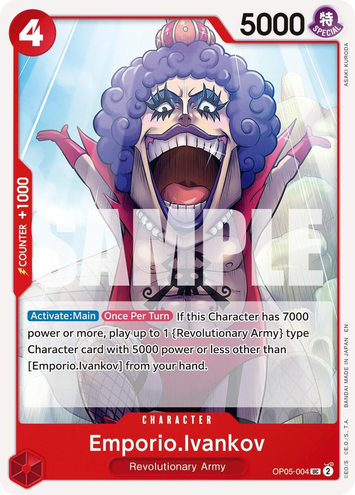 Image for Emporio.Ivankov (Reprint) (OP05-004) [Premium Booster -The Best- Vol. 2] - One Piece Card Game