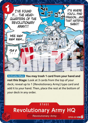 Image for Revolutionary Army HQ (Reprint) (OP05-021) [Premium Booster -The Best- Vol. 2] - One Piece Card Game