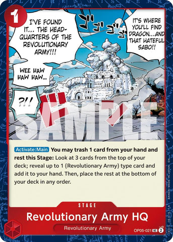 Image for Revolutionary Army HQ (Pirate Foil) (OP05-021) [Premium Booster -The Best- Vol. 2] - One Piece Card Game