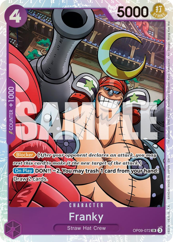Image for Franky - OP09-072 (Reprint) (OP09-072) [Premium Booster -The Best- Vol. 2] - One Piece Card Game