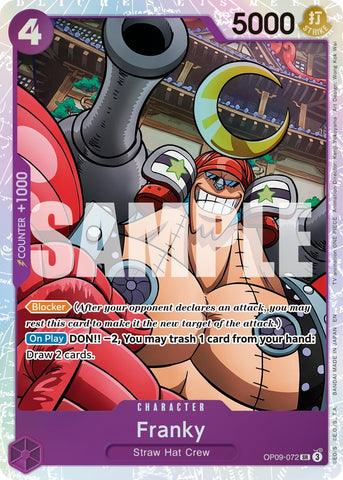 Image for Franky - OP09-072 (Reprint) (OP09-072) [Premium Booster -The Best- Vol. 2] - One Piece Card Game