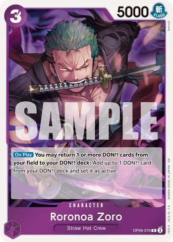 Image for Roronoa Zoro - OP09-076 (OP09-076) [Premium Booster -The Best- Vol. 2] - One Piece Card Game