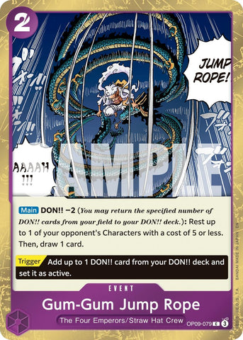 Image for Gum-Gum Jump Rope (Pirate Foil) (OP09-079) [Premium Booster -The Best- Vol. 2] - One Piece Card Game