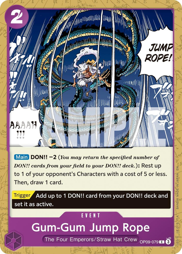 Image for Gum-Gum Jump Rope (Reprint) (OP09-079) [Premium Booster -The Best- Vol. 2] - One Piece Card Game