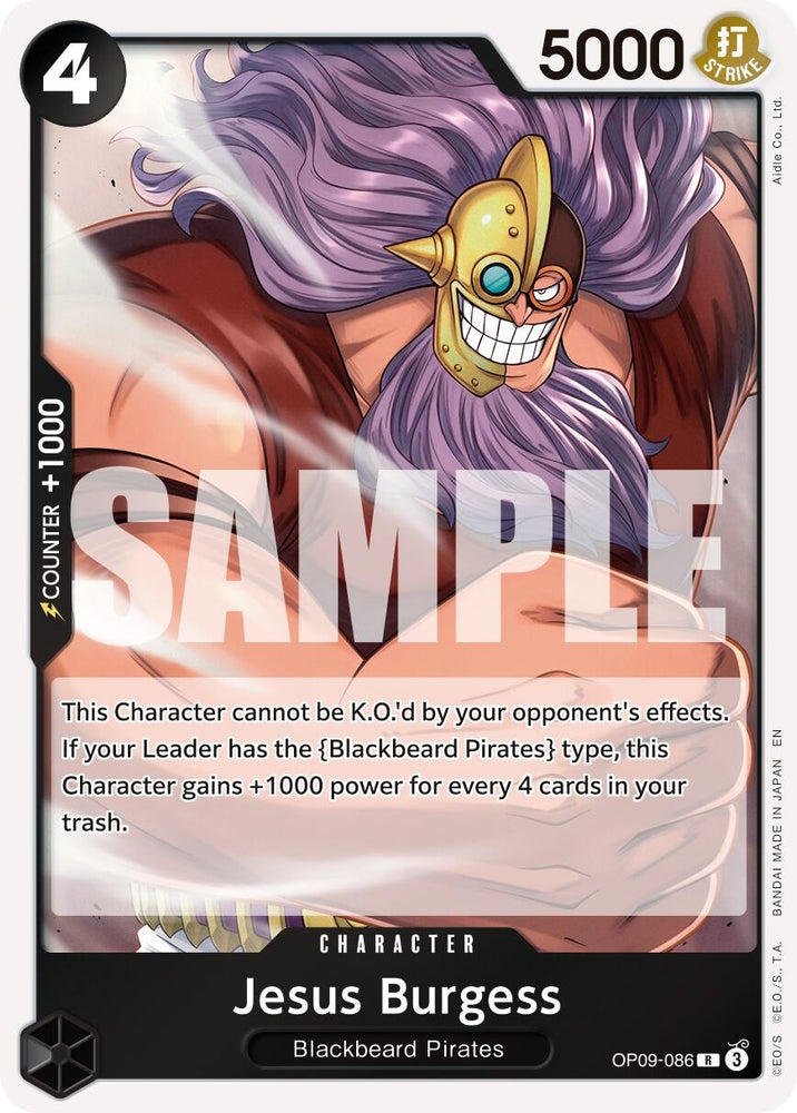 Image for Jesus Burgess (Reprint) (OP09-086) [Premium Booster -The Best- Vol. 2] - One Piece Card Game