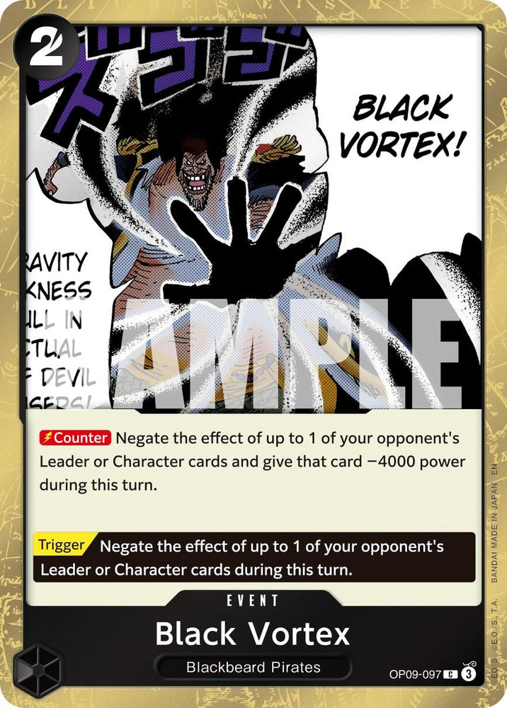 Image for Black Vortex (Pirate Foil) (OP09-097) [Premium Booster -The Best- Vol. 2] - One Piece Card Game