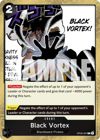 Image for Black Vortex (Pirate Foil) (OP09-097) [Premium Booster -The Best- Vol. 2] - One Piece Card Game