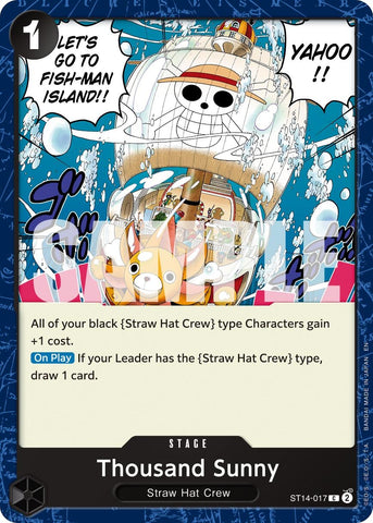 Image for Thousand Sunny (Reprint) (ST14-017) [Premium Booster -The Best- Vol. 2] - One Piece Card Game